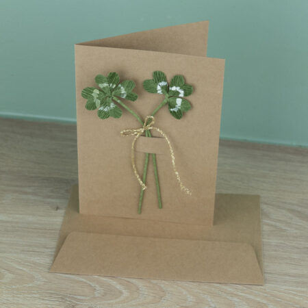 Carte trèfle à quatre feuilles
